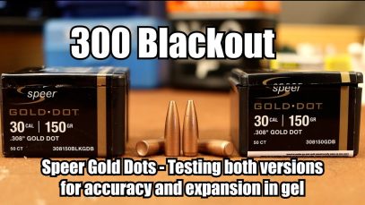 300 Blackout – 150gr Speer Gold Dots