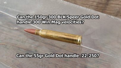 Gel testing Speer Gold Dots at high velocity