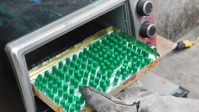 Powder Coating And Sizing The Fine Economical Lee 358 158 FP Cast Bullets