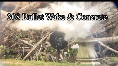 308 Bullet Wake & Concrete #shorts