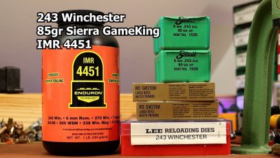 243 Win – 85gr Sierra GameKing and IMR 4451