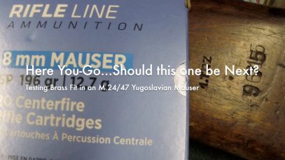 WCChapin | Here You-Go…Should this one be Next? | Testing Brass Fit in an M.24/47 Yugoslavian Mouser