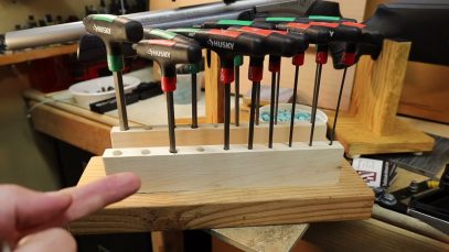 A Simple Homemade T-Handle Hex Wrench Organizer