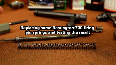 Remington 700 firing pin spring replacement