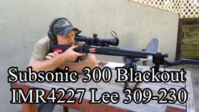 Subsonic 300 Blackout with  IMR 4227