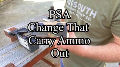 Public Service Announcement:  Change That Carry Ammo Out