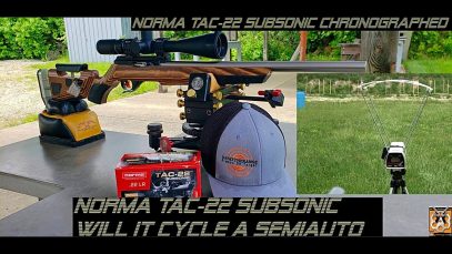 Norma TAC-22 Subsonic Chronographed: Will It Cycle A Semi Auto