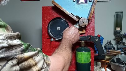 DIY brass case annealer upgrade to auto feed