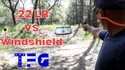 Effects of .22LR VS Truck Windshield – TheFirearmGuy