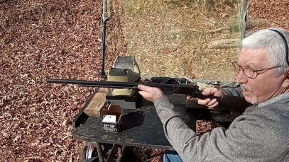 1906 Winchester .22 pump action on the range