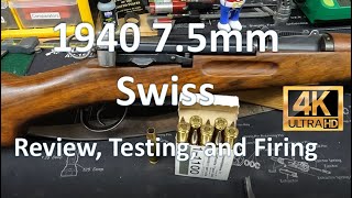 1940 K31 7.5mm Swiss Review, Testing, and Firing #ww2 #rifle #swiss #history #restoration