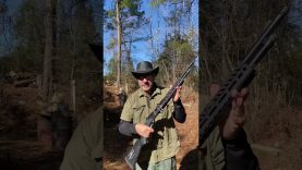 Most powerful lever action versus half inch AR 500
