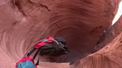 Angel Slot Canyon POV Rappel #2