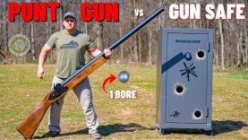 PUNT GUN vs Gun Safe (The Biggest Shotgun EVER!!!) 5 PUNT GUN vs Gun Safe (The Biggest Shotgun EVER!!!)