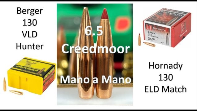 6.5 Creedmoor Hornady vs Berger 130gr Mano a Mano Shootout