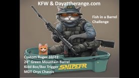 KFW Dayattherange fish in a barrel Challenge – Ruger 10/22 , Green Mountain 24″ barrel, Kidd Trigger