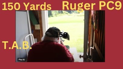 150 yard Ruger PC9