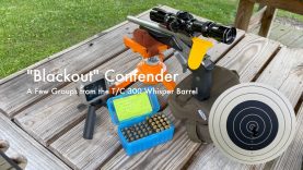 "Blackout Contender" | A Few Groups from the T/C 300 Whisper Barrel 15 “Blackout Contender” | A Few Groups from the T/C 300 Whisper Barrel