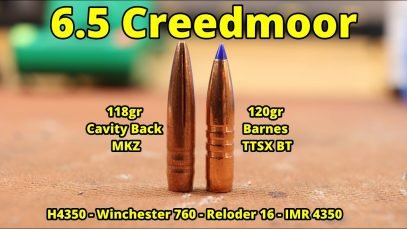 6.5 Creedmoor – Barnes TTSX and Cavity Back MKZ