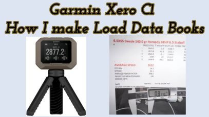 Garmin Xero C1 – How I make a Load Data Books